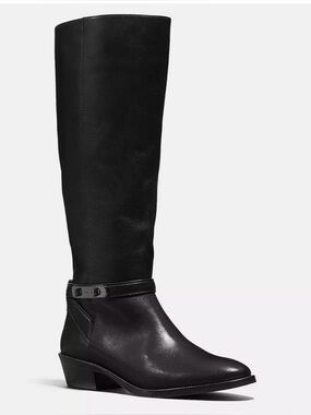 COACH ‘Caroline’ Tall Leather Equestrian Style Boot Size 7.5